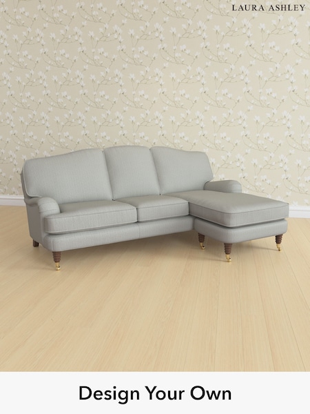 Edwin Herringbone/Pale Steel Grey Lynden By Laura Ashley (W71412) | £2,300