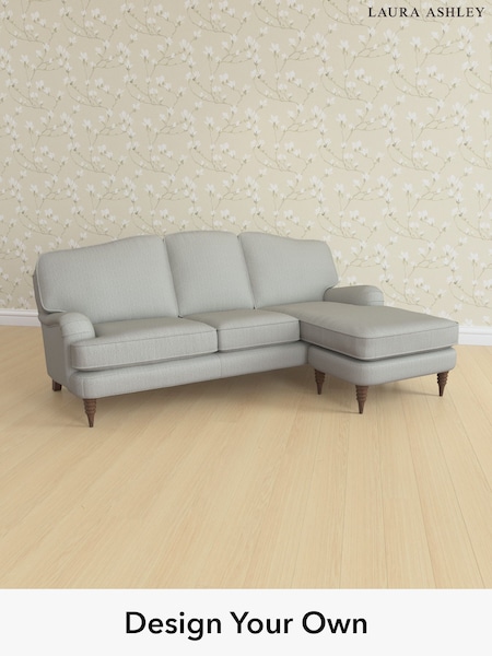 Edwin Herringbone/Pale Steel Grey Lynden By Laura Ashley (W71412) | £2,300