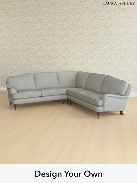 Edwin Herringbone/Pale Steel Grey Lynden By Laura Ashley (W71412) | £2,750