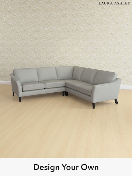 Edwin Herringbone/Pale Steel Grey Marford By Laura Ashley (W71413) | £2,500