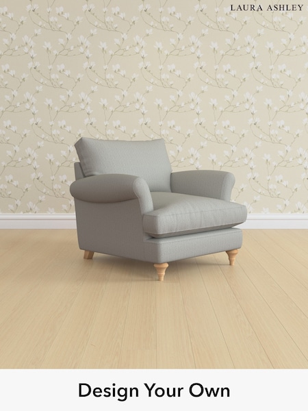 Edwin Herringbone/Pale Steel Grey Westley By Laura Ashley (W71415) | £875