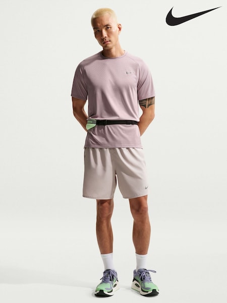 Nike Moon Grey 7 Inch Challenger Dri-FIT Brief Lined Running Shorts (W71496) | £35