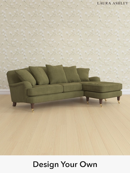 Sinclair Cord/Ivy Green Lynden Scatter Back By Laura Ashley (W71599) | £2,525