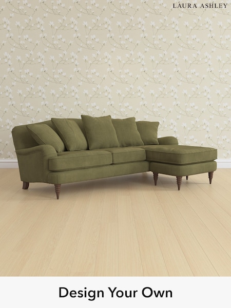 Sinclair Cord/Ivy Green Lynden Scatter Back By Laura Ashley (W71599) | £2,525