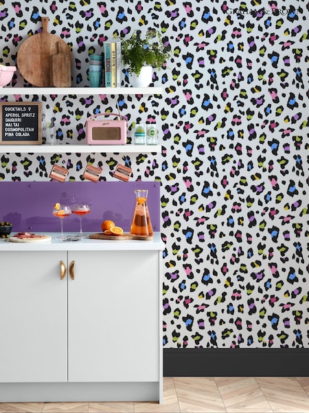 Graham & Brown Tutti Fruiti Envy Big Cat 10M Wallpaper (W71641) | £42