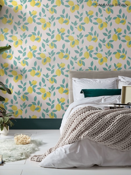 Graham & Brown Blush Envy Feeling Fruity 10M Wallpaper (W71651) | £42