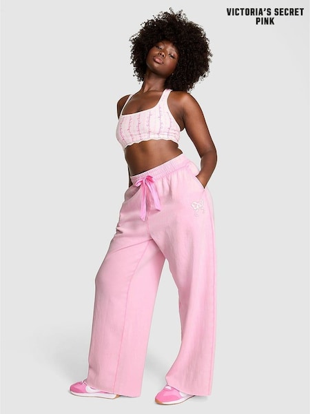 Victoria's Secret Pink Pink Lollipop Wide Leg Fleece Jogger (W71681) | £80
