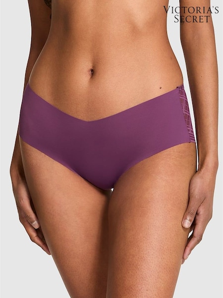 Victoria's Secret Mauve Mist Purple Cheeky Tartan Mesh Knickers (W71781) | £10