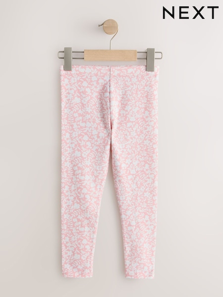 Pink/White Ditsy Flower Leggings (3-16yrs) (W71866) | £5 - £10