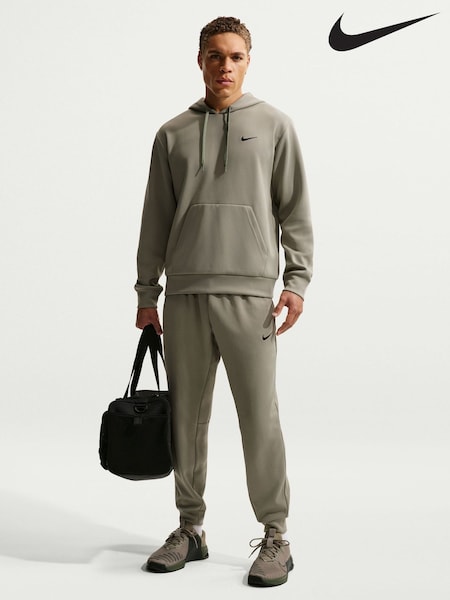 Nike Light Army Green Dri-FIT Flex Pullover Training Hoodie (W71897) | £0