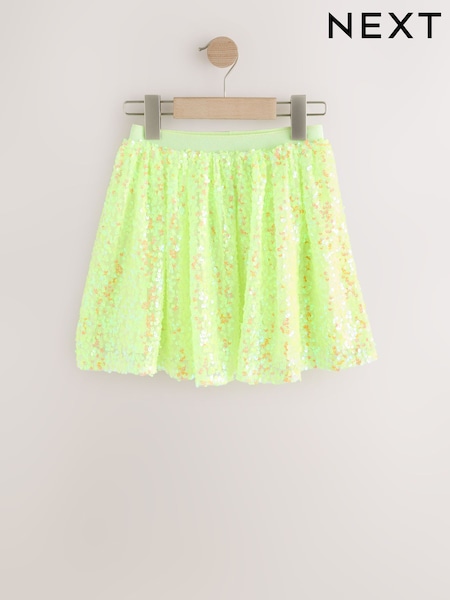 Fluro Yellow Sequin Skirt (3-16yrs) (W71961) | £14 - £19