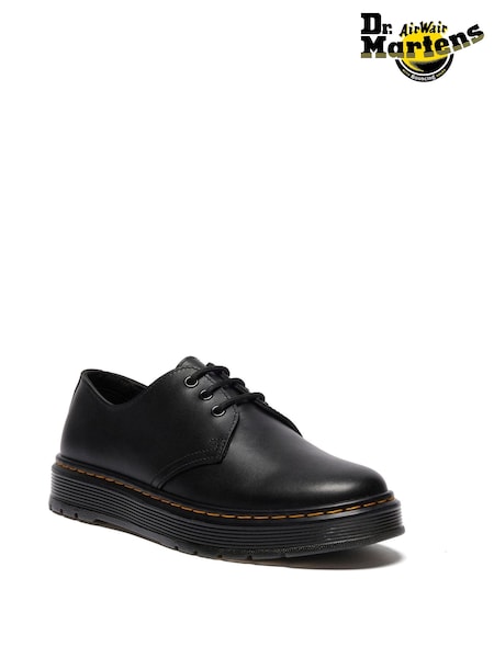 Dr. Martens Black Brookline Lo Lusso Shoes (W72157) | £110