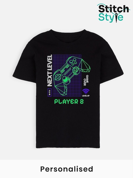 Personalised Boys Next Level T-Shirt by Stitch Style (W72183) | £18