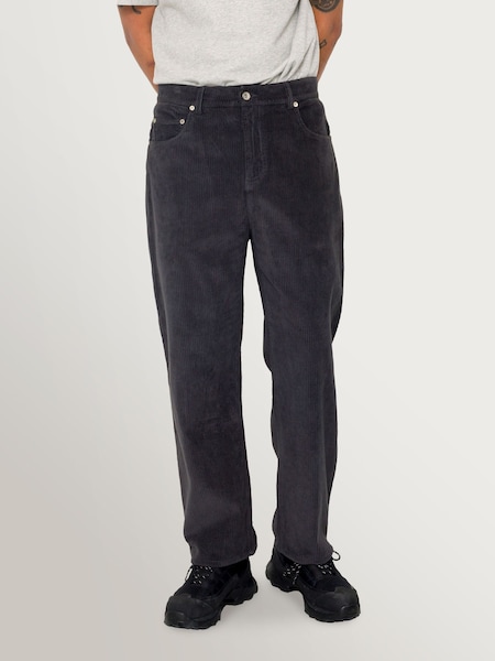 Folk Grey Chunky Cord Barrel Leg Trousers (W72206) | £145