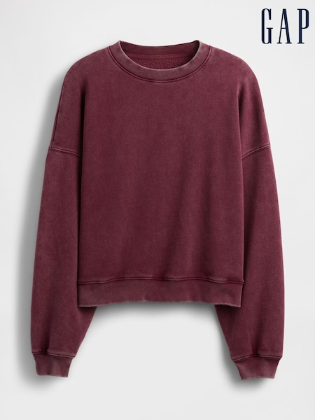 Gap Red Vintage Soft Wedge Crewneck Sweatshirt (W72813) | £35