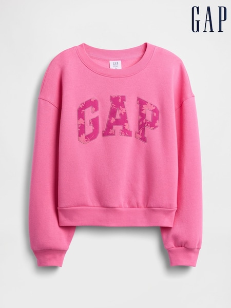 Gap Pink Oversized Graphic Sweatshirt (4-13yrs) (4-13yrs) (W73245) | £18