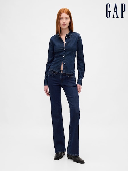 Gap Blue Low Waisted Long and Lean Jeans (W73264) | £65