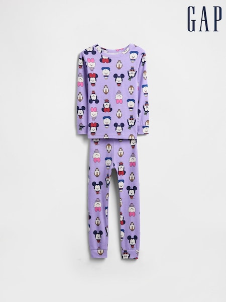 Gap Purple Long Sleeve Pyjamas Top & Trousers Set (6mths-5yrs) (6mths-5yrs) (W73459) | £20