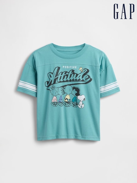 Gap Blue Oversized Graphic T-Shirt (4-13yrs) (W73532) | £25