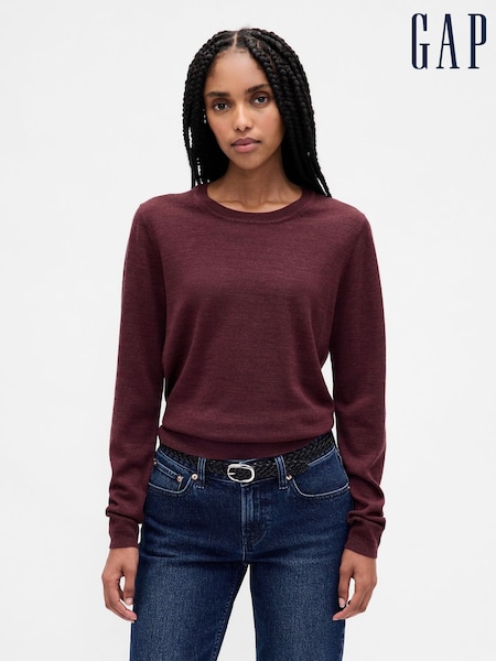 Gap Red Merino Crew Neck Sweatshirt (W73545) | £40