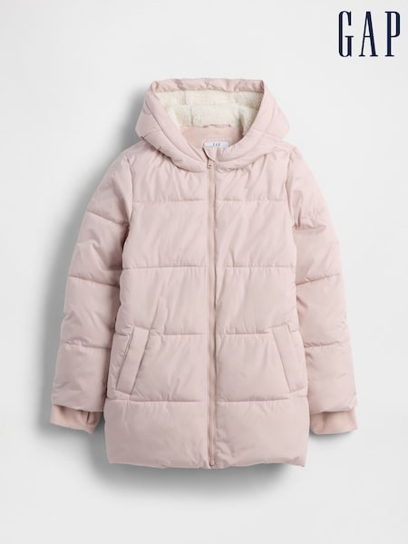 Gap Pink Longline Warmest Puffer Jacket (4-13yrs) (4-13yrs) (W73656) | £50