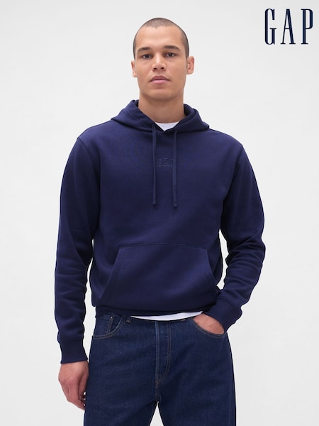 Gap Blue Relaxed Mini-Logo Hoodie (W73667) | £35