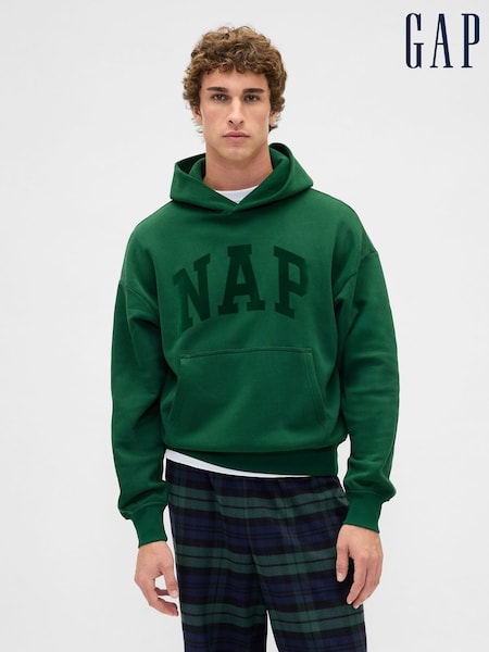 Gap Green VintageSoft Heavyweight NAP Logo Hoodie (W73706) | £45