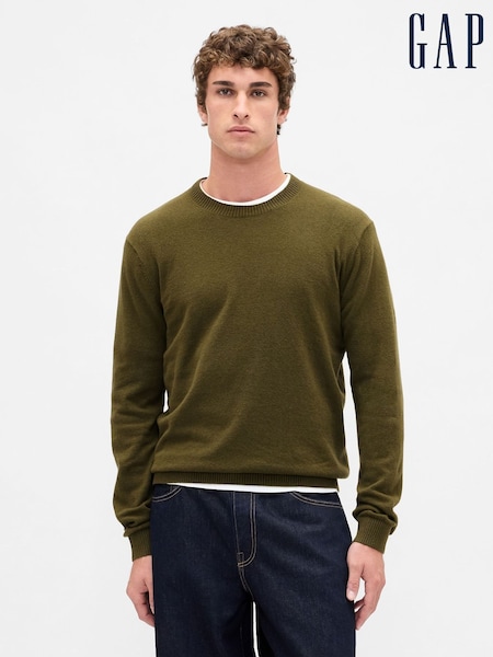 Gap Green CashSoft Crew Neck Jumper (W73747) | £40
