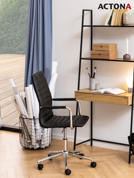 Actona Black Seaford Bookcase with 1 Drawer (W73818) | £153