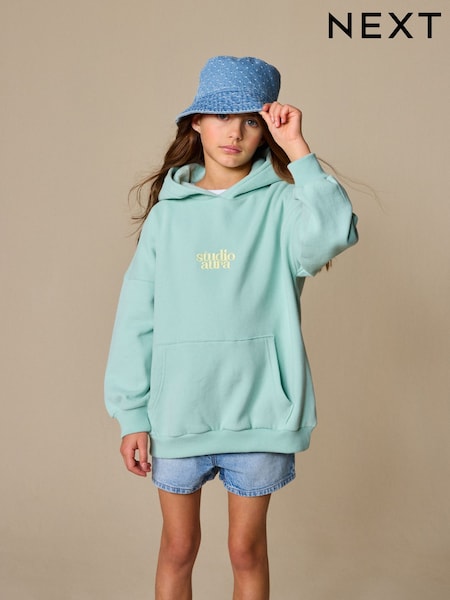 Green Studio Aura Hoodie (3-16yrs) (W73822) | £14 - £20