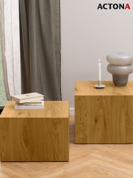 Actona Oak Dice Square Coffee Table (W73966) | £226