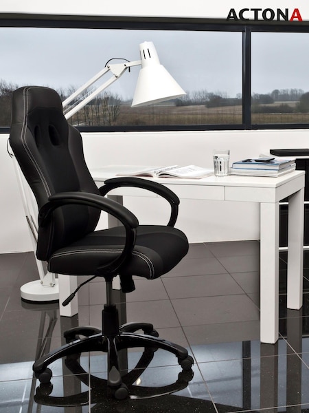 Actona Black Race Gaming Chair (W73968) | £190