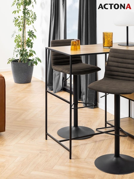 Actona Set of 2 Grey Kimmy Bar Stools (W73982) | £213