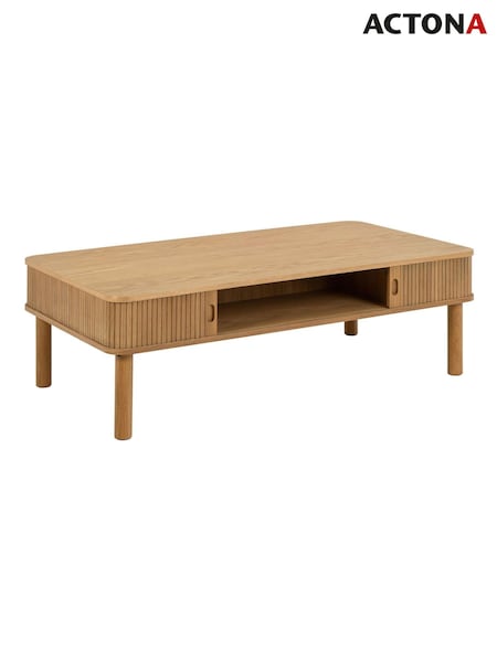 Actona Oak Langley Coffee Table Sliding Door (W73998) | £402