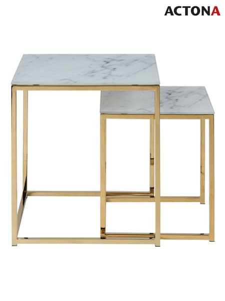 Actona White Alisma Nest of Tables (W74068) | £170