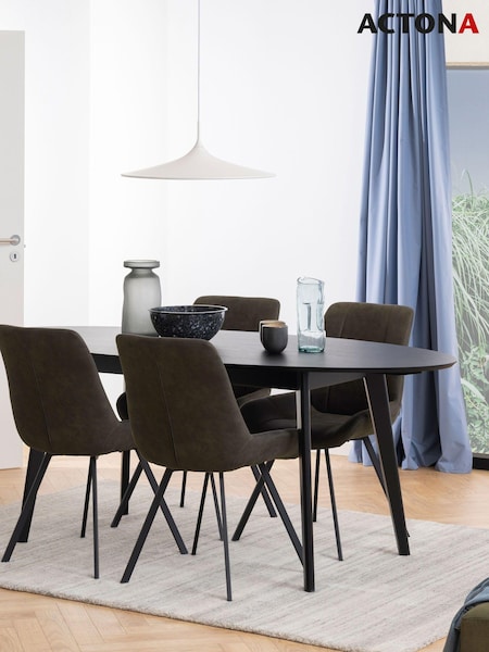 Actona Set of 2 Grey Waylor Dining Chairs (W74073) | £218