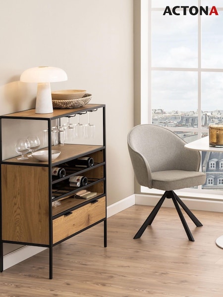 Actona Black Seaford Cabinet (W74101) | £169