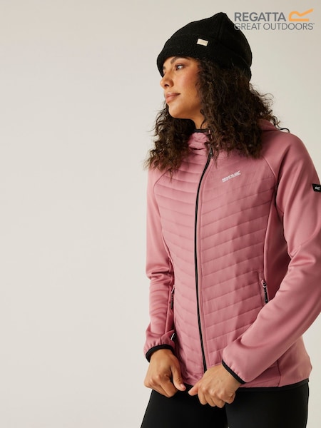 Regatta Pink Womens Andreson Hybrid Coat (W74170) | £42