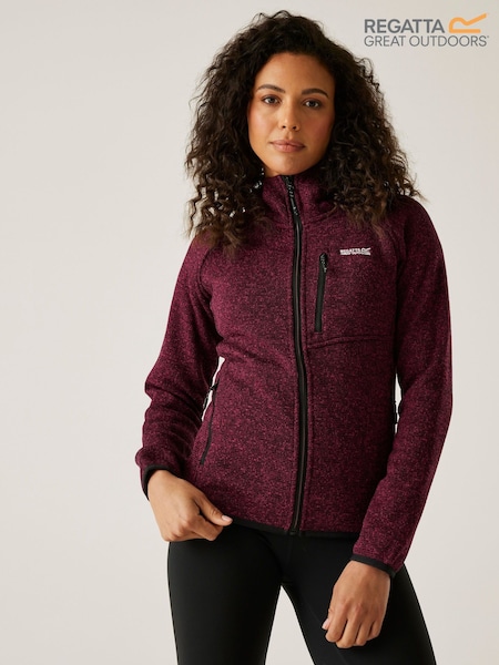 Regatta Red Womens Hooded Newhill Fleece (W74189) | £46
