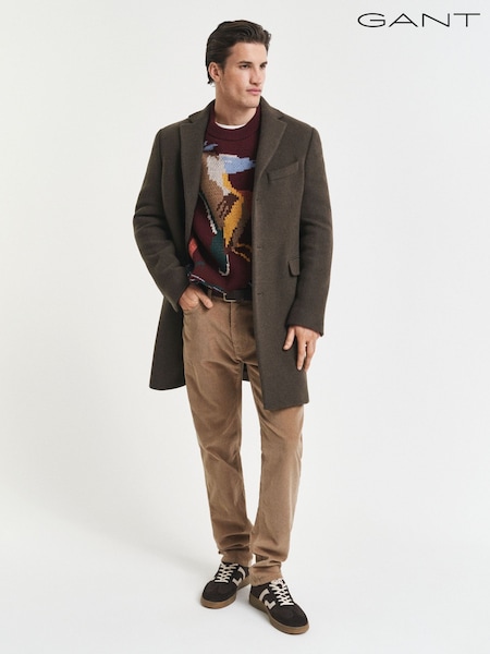 GANT Brown Cord Regular Fit Cotton Stretch Jeans (W74234) | £125