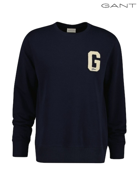 GANT Blue Preppy G Logo Sweatshirt (W74285) | £100