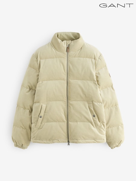 GANT Cream Cord Puffer Jacket (W74301) | £350