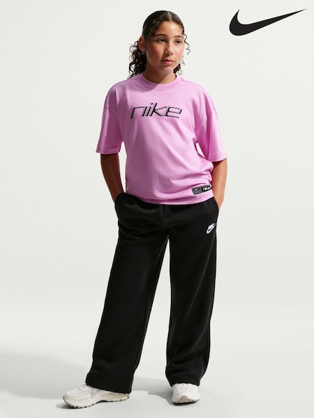 Nike Black Club Wide Leg Joggers (W74451) | £43