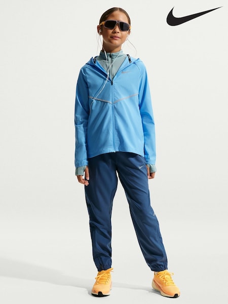 Nike Mystic Navy Dri-FIT Miler Woven Joggers (W74460) | £38