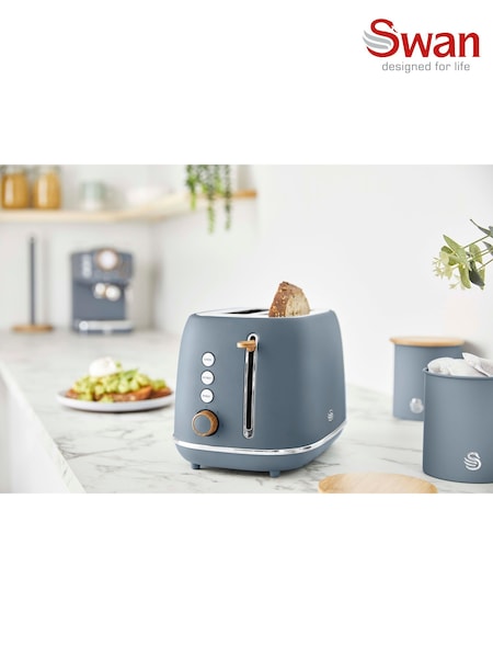 Swan Grey Fjord 2 Slice Toaster (W74682) | £35