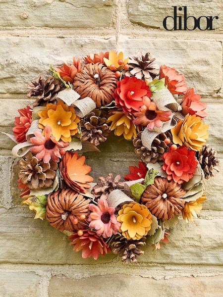 Dibor Pumpkin Wreath 30cm (W74786) | £25