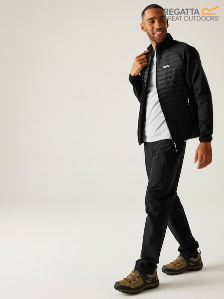 Regatta Black Clumber Hybrid Coat (W74824) | £42