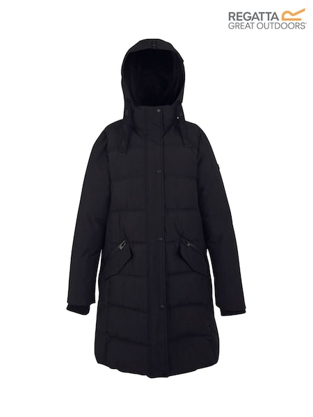 Regatta Black Eryn Heavyweight Coat (W74830) | £112