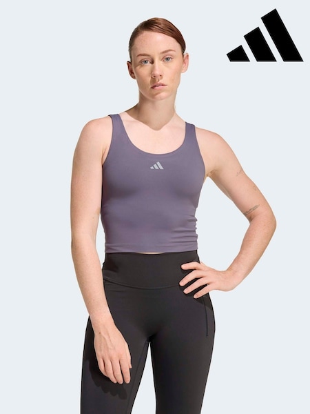 adidas Dark Grey 3 Stripe Studio Vest (W74866) | £38