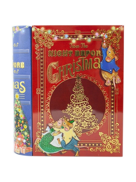 The Silver Crane Company Night Before Christmas Book Biscuit Gift Tin (W74977) | £13
